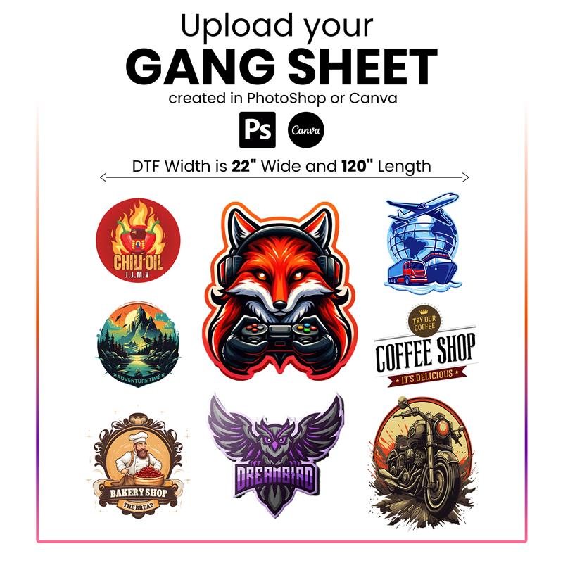 Upload Print-Ready Gang Sheets – ShirtSpaceDTF